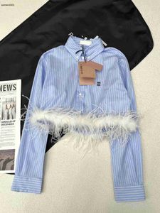 Women shirt undershirt long sleeve jumper designer fashion brand blouse cute sweet womens luxury Feather fringe blouses Feb 26