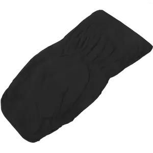 Stol täcker stretch armless soffa täcker retar fast färg tryckt säng (svart) inga armstöd