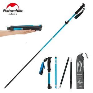 Trekking Pol ST09 Folding Handing Stick Ultralight vandringsstång Collapsible Handing Stick Climbing Stick Trekking Stick 240220