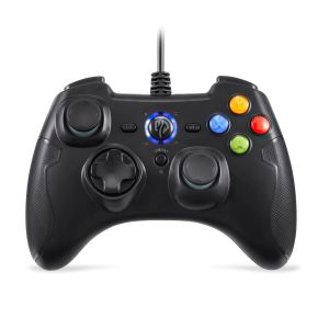 GamePads EasySMX 9100 PS3/Androidスマートテレビ/テレビボックスゲームパッドPCターボ振動機能のための有線コントローラー