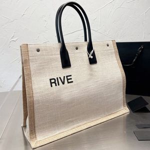 Bolsas femininas sacola de compras dar gauche grande capacidade bolso moda carta alça de couro lona praia bolsa vegetal ba243q