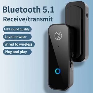 2-in-1 Receiver 5.1AUX Car Bluetooth Stick Adapter TV Computer Audio Transmitter