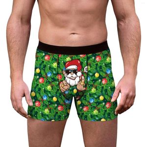 Underpants 2024 Homens Sexy Moda Tendência Digital Impresso Underwear com Homens Mens Briefs Temperatura Boxers Aço Breve