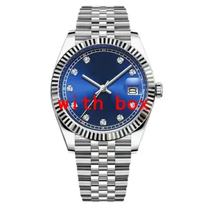 DateJust AAA Bling Watch Diamond Mens 시계 접이식 버클 패션 126334 Orologio 스테인레스 스틸 비즈니스 파티 여성 디자이너 시계 31mm 빈티지 SB018 B4