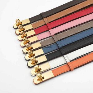 Belts Fashion Designer Belt Luxury Women Leather Thin Belt 1.8CM Wide Lock Catch With Dress Jeans Suit Waist Decorative Waistband High Quality YQ240226