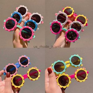 Sunglasses Frames 2023 Children Cute Cartoon Flower Heart New Sunglasses Kids Round Glasses Baby Fashion Colors Sunglasses for Boys Girls Eyewear