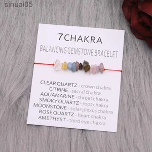 Bracciale con perline 7 Chakra Bracciale con equilibrio di cristallo curativo 7 Chakra Bracciale con equilibrio di cristallo di guarigione Gioielli Meditazione Bracciale di equilibrio curativo YQ240226