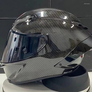 Hochschützende Motorradhelme, leuchtend schwarzer Helm für Männer und Frauen – Vollgesichts-Motocross-Motorradhelm mit großem Spoiler für sicheres Fahren