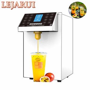 Máquina quantitativa de frutose com 16 teclas, dispensador de frutose, 8 litros, boba, xarope de chá, alimentos, processo de bolha, loja de chá