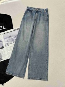 Designer de calças de brim femininas marca calças moda logotipo luxo jeans feminino lavagem reta projetos calças pant 26 de fevereiro