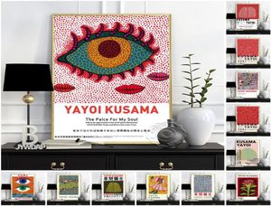 Obrazy Yayoi Kusama Muzeum Exhibition Plakat Polka Dot Dypkin Prints Art Klasyczne malarstwo ścienne Vintage Japan Art1836859