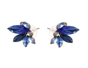 Good quality simple small wing Symmetric crystal earrings fashion women statement stud earrings jewelry9274894