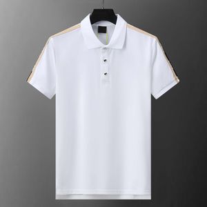 Erkek Polo Gömlek Tasarımcı Polos Gömlekler İçin Moda Odak Nakış Jamboider Jarter Küçük Arılar Baskı Desen Kıyafetleri Tee Siyah ve Beyaz Erkek T Shirt#025