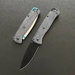 BM 535 Bugout Tactical Folding Knife Carbon Fiber Handle Outdoor Hunting Survival Safety-Defend Pocket Knives EDC Tool