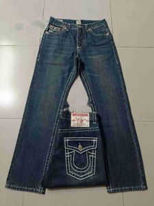 veri jeans da uomo pantaloni da uomo firmati adesivi skinny neri lavaggio chiaro strappato moto pantaloni rock revival true religions jeans viola 7 MWG8