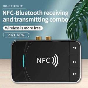 Nuovo ricevitore Bluetooth 5.0, trasmettitore, interfaccia AUX, conversione NFC al vecchio altoparlante 2 amplificatore audio RCA