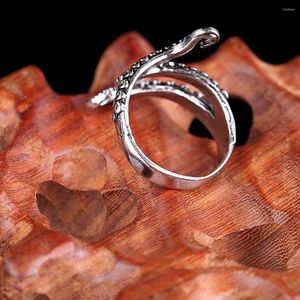 Кольца-кластеры, кольцо с щупальцами осьминога, кальмара, стерлинговое кольцо с нерегулярным узором, модный персонализированный подарок на день рождения, классические мужские украшения