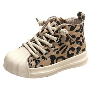 First Walkers 12519Cm Moda Bambini Sneakers Stivali Pelle Scamosciata Leopard Ragazze Ragazzi Scarpe Sportive Caviglia Bambino Per 03 Anni Bambino Autunno Primavera Dh6Qv