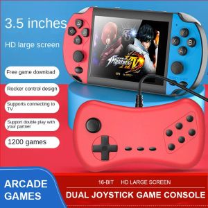 Spelare 1200 i 1 Retro Game Console 3,5 tum skärm 16bit Portable Pocket TV Game Console AV Out Mini Handheld Player for Kids Gift