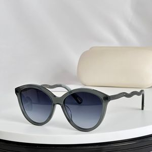Óculos de sol claro cinza/azul gradiente feminino luxo óculos tons designer uv400 óculos