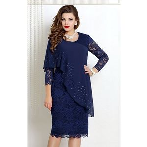 Abito taglia ampia, patchwork tinta unita, maniche, tendenza moda, abito da sera dalla vestibilità slim, abbigliamento femminile