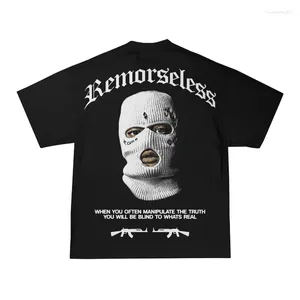 Camisas masculinas streetwear padrão masculino hip gótico punk