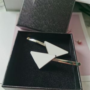 Bridesmaid carving enamelled snap clips hairs extensions letter girls fashionable designer hair clips for thick hair extra hold mini black white triangle ZB046 E4