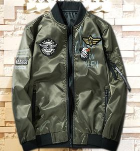 Nya toppmän armédesigner jackor ytterkläder flygpilot bomber jacka män kvinnor vindbrytare baseball vinterrock herr jacka storlek 2592122
