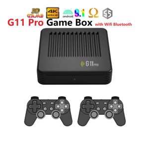 Consoles GAME BOX G11 Pro Video Game Console 64G/128G/256G Retro 60000+ Games WIFI BT Dual System 4k TV Settop Box Game Console for PSP