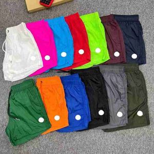 Pantaloncini firmati da uomo Pantaloni corti da jogging da palestra con Intranet Pantaloni sopra il ginocchio Cavallo basso Tasche con cerniera Etichette ricamate bianche Pantaloni corti da spiaggia categ