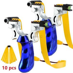 Av Slinghots 2pcs Lazer Ruh Seviyesi Kauçuk Bantlar ile Yüksek Hassas Sapan Bow Catapult Kızılötesi Açık Sling Shot Av Aksesuarları YQ240226