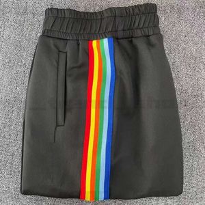 Designer-Hosen für Herren, Palmenhose, Druck, modischer Stil, lange Hose, lässig, Herren, Regenbogen-Jogger, Streifen, Kordelzug, asiatische Größe 419