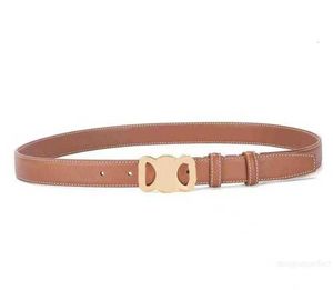 Designer Fashion Smooth Buckle Belt Retro Design Thin midjebälten för män Womens bredd 2,5 cm äkta Cowhide 4Kolor Valfritt högkvalitativt designeriy2c