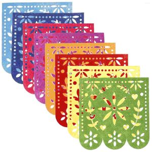 Party Decoration Felt Hanging Flag Nonwoven Fabric Fiesta Decorations Mexican Bunting Day Of The Dead Banner Theme