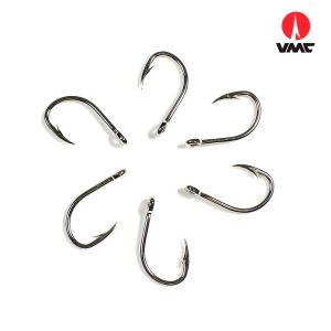 Fishhooks 50st VMC 9260 2/0 5/0 Fiske enstaka krokar, felfri O'Shaugnessy, ringad, levande bete, kort skaft