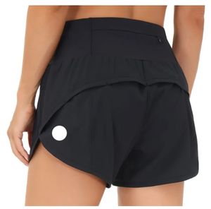 Women Yoga Outfits Short Lined Running Shorts With Zipper Pocket Gym Ladies Casual Sportswear For Girls Exercise Fitness 0160