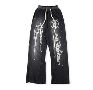 Męskie spodnie Capris Streetwear Hellstar Y2K Sports Pants Harajuku Hip Hop Graphic Print workowate Casual Pants damskie damskie spodnie gotyckie jogging t231121