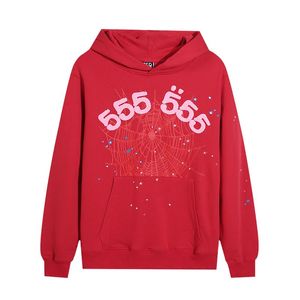 Örümcek kapüşonlu erkek pembe kapüşonlu örümcek eşofman tasarımcısı eşofman seti kalınlaşmış terry kumaş cadde tide tide athleisure yüksek kaliteli köpük sweatshirt 9qq