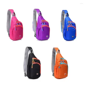 Sacos de cintura Homens Nylon Peito Bolsa Esporte Ao Ar Livre Sling Ombro Multifuncional Crossbody Pack