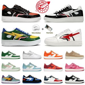 2024 New Designer Scarpe casual Sk8 Low per uomo Donna Sneakers Shark Bianco Grigio Nero Verde pastello Combo Rosso Rosa Scarpe da ginnastica in pelle scamosciata Abito quotidiano Taglia 36-45