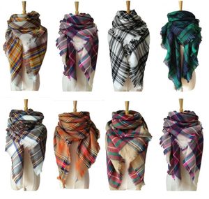 Winter Scarf 2017 Tartan Cashmere Scarf Women Plaid filt Scarf New Designer Akryl BASIC SACLS WOMAN039S SCARVES OCH WRAPS6795473