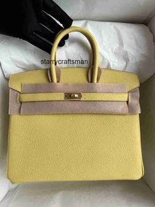 Damenhandtasche L Brand Totes Tasche handgefertigt 25 cm hochwertige Luxus-Geldbörse Togo-Leder ROSA GELB OLIVE GRÜN Wachslinie schneller Lieferpreis