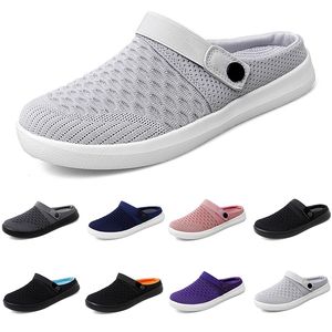 Mesh Cushion Slip-On Summer Women Walking Shoes Black Pink Gai Platform Slippers Wedge Kvinnlig sneaker Storlek 36-45 Sport