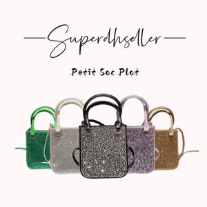 Urocze torebka z rhinestone hangbag crossbody portfel skórzane torby na ramię