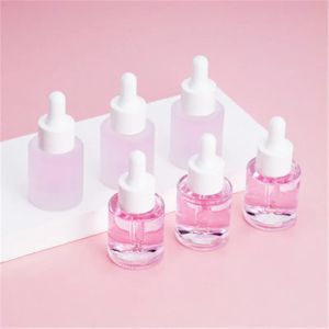 Massager 20ml Empty Frosted/Clear Glass Dropper Bottle Aromatherapy Liquid for Essence Massage Serum Basic Oil Pipette Refillable Contain