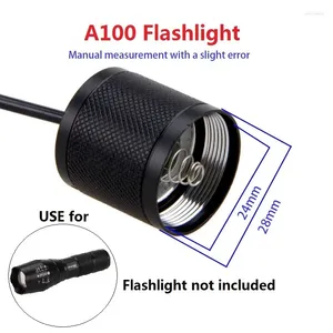 Flashlights Torches 2 Mode Switch Black Remote Pressure Controller For A100 Flashlight Torch Light Rat Tail 24mm