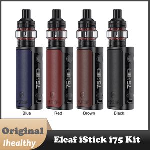 ELEAF ISTICK I75 Zestaw z 3,5 ml en zbiornik powietrza wbudowany w baterię 3000 mAh kompatybilny z cewkami JoyeTech en 0,6OHM/0,8OHM/1,2OHM górne wypełnienie i przepływ powietrza