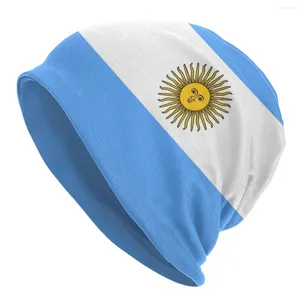 Berretti 2024 Cappello caldo per donna Bandiera Argentina impilabile berretto a maglia lavorato a maglia Berretti Hip Hop da uomo