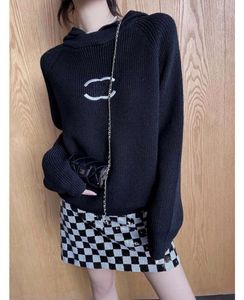 CC Sweatshirts C Tasarımcı Sweaters Kadın Stil Uzun Kollu Büyük Boy Örgü Külot Kadın Üstleri Günlük Gevşek Marka Nadas