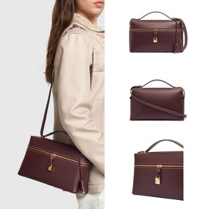 Luxurys handväska svart loro piano tote designer väska extra ficka lunch pochette äkta läder koppling axel väskor kvinnor mens hink crossbody utgör topphandtag väska